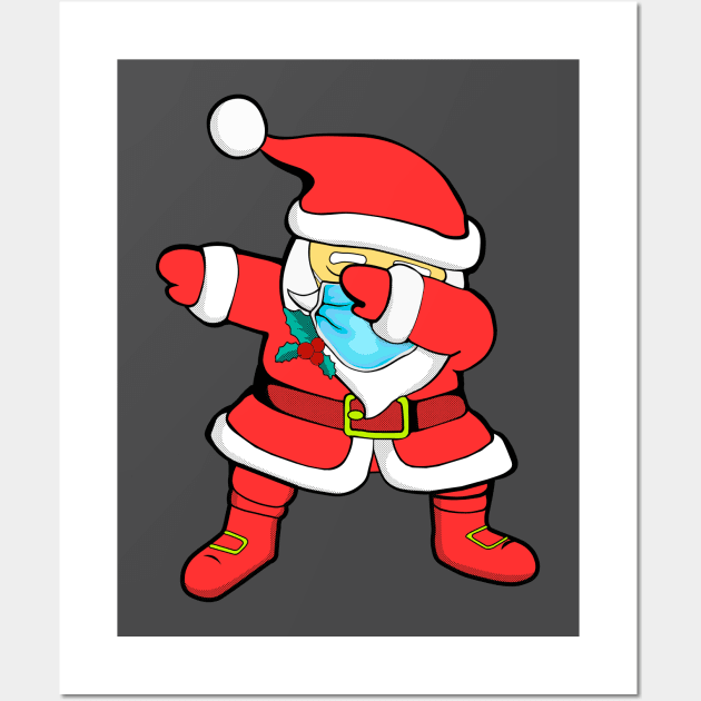 Santa is in quarantine Wall Art by DiploDog